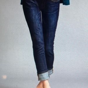 CAbi High Rise Straight Denim Jeans